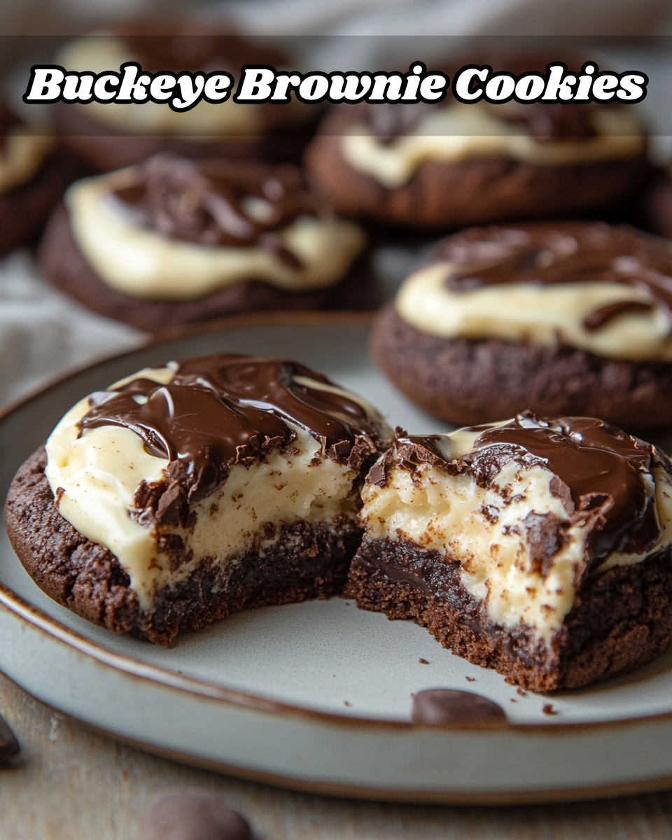 Buckeye Brownie Cookies.