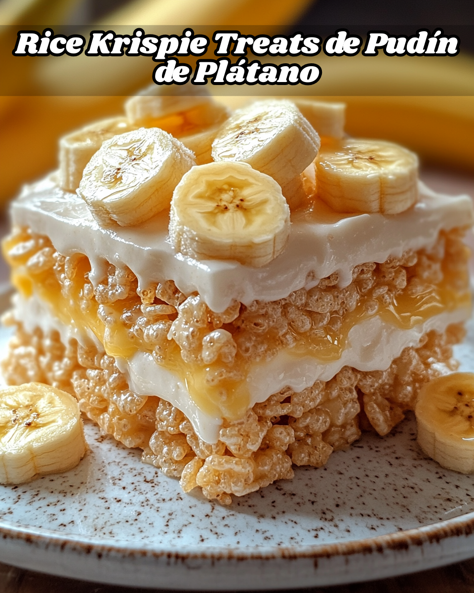 Banana Pudding Rice Krispie Treats