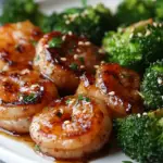 inesboulila A close up of honey garlic shrimp sausage and brocc 696a6e89 6748 4632 8e0e 4a65cbe7d854