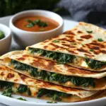 inesboulila A modern kitchen scene with spinach and feta quesad da25eb27 278d 4820 8cf4 b30fc52a65f2