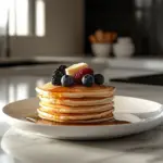 inesboulila A modern kitchen setup featuring a stack of fluffy 09354d91 2026 4dc5 abef bbf5c9ff97a4