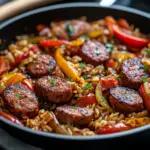 inesboulila A vibrant Cajun sausage and rice skillet served in cb2189ac e281 4d16 a5d2 a9b27e32f160