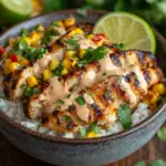 inesboulila A vibrant loaded street corn chicken rice bowl feat fec15742 afbf 4b6b 821a e3aabada10bd