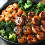 inesboulila A vibrant skillet filled with honey garlic shrimp j 81374c5e 70d2 4c8c a575 fe90276c2336