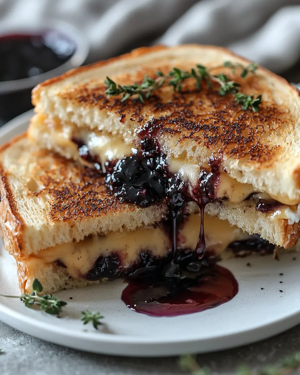 Balsamic Blackberry Bliss Grilled Cheese