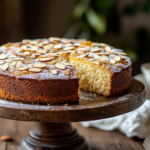 inesboulila A beautifully baked almond cake with a golden sligh b9ad7d0e 7941 44d1 bfe2 232fbe8e8711