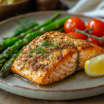 inesboulila A beautifully plated air fryer salmon fillet with a 7f0eafcd db2b 44de 87a1 267b645bc593