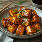 inesboulila A beautifully plated dish of garlic sesame tofu fea 7a478f9b 9672 4973 add9 3c1d2288c638