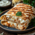 inesboulila A close up of a golden crispy chicken wrap sliced i bc581f73 1e21 4b19 bb01 0094f6b2cee7