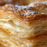 inesboulila A close up of freshly baked puff pastry with perfec 765ddcd3 2371 46d2 954a 7aee624b800d