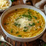 inesboulila A comforting bowl of pastina soup featuring tiny pa 3fb8513b b413 417d 9937 a9b491201e50
