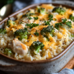 inesboulila A comforting chicken broccoli rice casserole in a r 04cf5f53 81f2 4455 8a86 7f1840428340