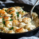 inesboulila A creamy garlic chicken gnocchi skillet served in a dcedb19f 0023 44d1 aec8 4d12989d283e