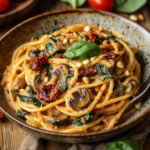 inesboulila A creamy vegan sun dried tomato pasta elegantly pla d1f2e16d cec8 4573 afff 471ecda48672