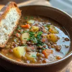 inesboulila A hearty bowl of lentil and potato soup filled with 8df3f302 a80a 45fb 98ba 0aafff0e14d5