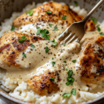 inesboulila A hearty plate of creamy smothered chicken and rice 532290ae 05af 4a6f acd5 fd78af6888fd