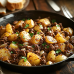 inesboulila A hearty skillet filled with golden browned ground 040ab915 5696 474e 8ecf adc01e242811