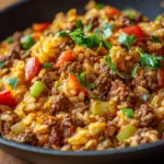 inesboulila A hearty skillet of ground beef and rice featuring 85bd6ab4 19df 405f 98cc 7d7d2ecefde6
