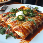 inesboulila A plate of beef enchiladas featuring soft corn tort 460cc862 41a9 4e6f bfb6 c138d21516f5