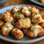 inesboulila A plate of bite sized garlic parmesan chicken piece a72f066d 9bdb 4058 955f 778eaed948a8