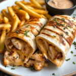 inesboulila A plate of cheesy garlic chicken wraps golden brown fd97174c 74d8 4fce 843b a5d97108fbea