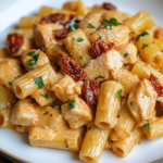 inesboulila A plate of creamy sun dried tomato chicken pasta wi 56d2039c cc30 4642 a1a7 ed48af4b4d97