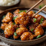 inesboulila A plate of crispy air fryer sesame chicken featurin fdf7f63e 5895 40be 90fe 5e0fb7ad01f2