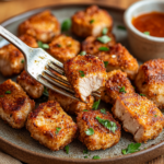 inesboulila A plate of crispy golden brown air fryer pork chop 3d2c779a 8786 4577 8451 00098fc0962d