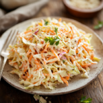 inesboulila A plate of freshly made KFC style coleslaw with fin 9d06de4f aa1e 40c0 9a79 84c2db37bc0c
