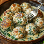 inesboulila A plate of golden brown Chicken Ricotta Meatballs t 50f85644 6896 4716 b45f 6b0a80327aea