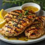inesboulila A plate of perfectly grilled chicken breasts gliste 1a1c178a 48f9 48a6 9901 c339db3925ec