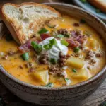 inesboulila A rich and creamy bowl of easy cheeseburger soup fi 4208b50c cc5e 4334 ae6b ed306b3bc0cc