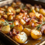 inesboulila A rustic baking sheet filled with golden crispy roa 9a6871de a527 47a4 9ca4 1cfbd9dd327e