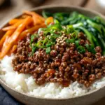 inesboulila A savory Korean ground beef bowl with tender flavor f5a5c498 f1e9 4555 adc2 d97b3c1201b2