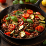 inesboulila A sizzling Mediterranean ground beef stir fry serve 656764a9 0569 4ec9 9413 e080712bed01