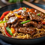 inesboulila A sizzling plate of Beef Stir Fry with Noodles and b8b2a3ea e04e 4697 b976 0c4215dc89e6