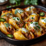 inesboulila A sizzling tray of taco stuffed shells with jumbo p e909516e 3029 4afd b578 0003536c929a