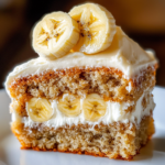 inesboulila A slice of moist banana bread cake topped with a ge b8c1f4d5 1af5 48b8 b9cf a809ba51df02