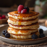 inesboulila A stack of golden brown cottage cheese pancakes lig b625e3a5 6333 4a36 9947 9711354911b6 1