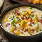 inesboulila A steaming bowl of creamy potato soup rich and velv e8de177c 82ef 46d0 a9e3 4209d59fc119