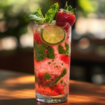 inesboulila A tall chilled glass of Fresh Strawberry Mojito glo dfa5d29d 6b3b 4a51 b781 d7b288c4cb3d