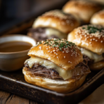 inesboulila A tray of freshly baked French Dip Sliders golden b 5bb11b5d 2cea 4cf7 af98 93d1376c65cd
