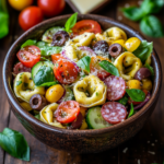 inesboulila A vibrant Tortellini Pasta Salad served in a rustic cb2d2959 4696 4285 a399 a4641bc5177d