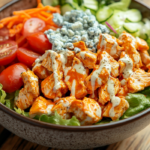 inesboulila A vibrant bowl of buffalo chicken salad featuring s 8ea0e728 ad9a 46e9 a93e c5a0dd938c72
