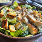 inesboulila A vibrant chicken Caesar salad served in a rustic c e91315d4 c55d 4078 99b6 17c1423c30d8