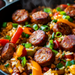 inesboulila A vibrant one pan Cajun sausage and rice skillet fi 82a08cf7 7532 43aa a92b 635732831600