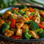 inesboulila A vibrant plate of easy chicken stir fry featuring 34a20b94 c95e 4f9e 8a0d 0d0476e75144