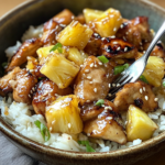 inesboulila A vibrant plate of pineapple chicken and rice serve 18cbffde b7fc 4192 b503 a27bca05649a