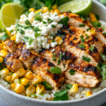 inesboulila A vibrant street corn chicken rice bowl filled with df1e3879 6953 4e4b a947 b0ae93a76024