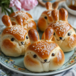 inesboulila Adorable golden brown Easter Bunny Buns with a soft be25e6ca af60 4ee0 ad42 5789116a2692